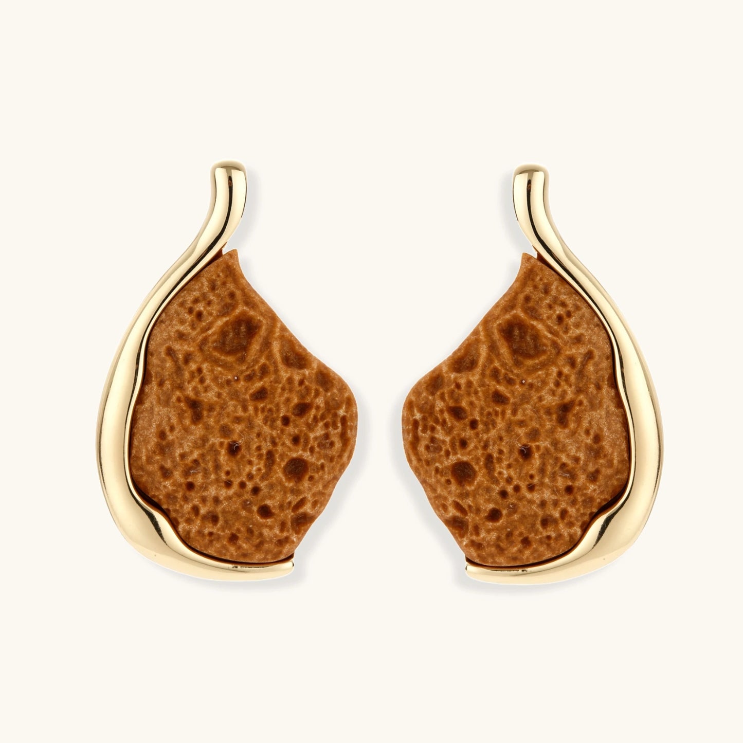 Lava Stone Drop Earrings