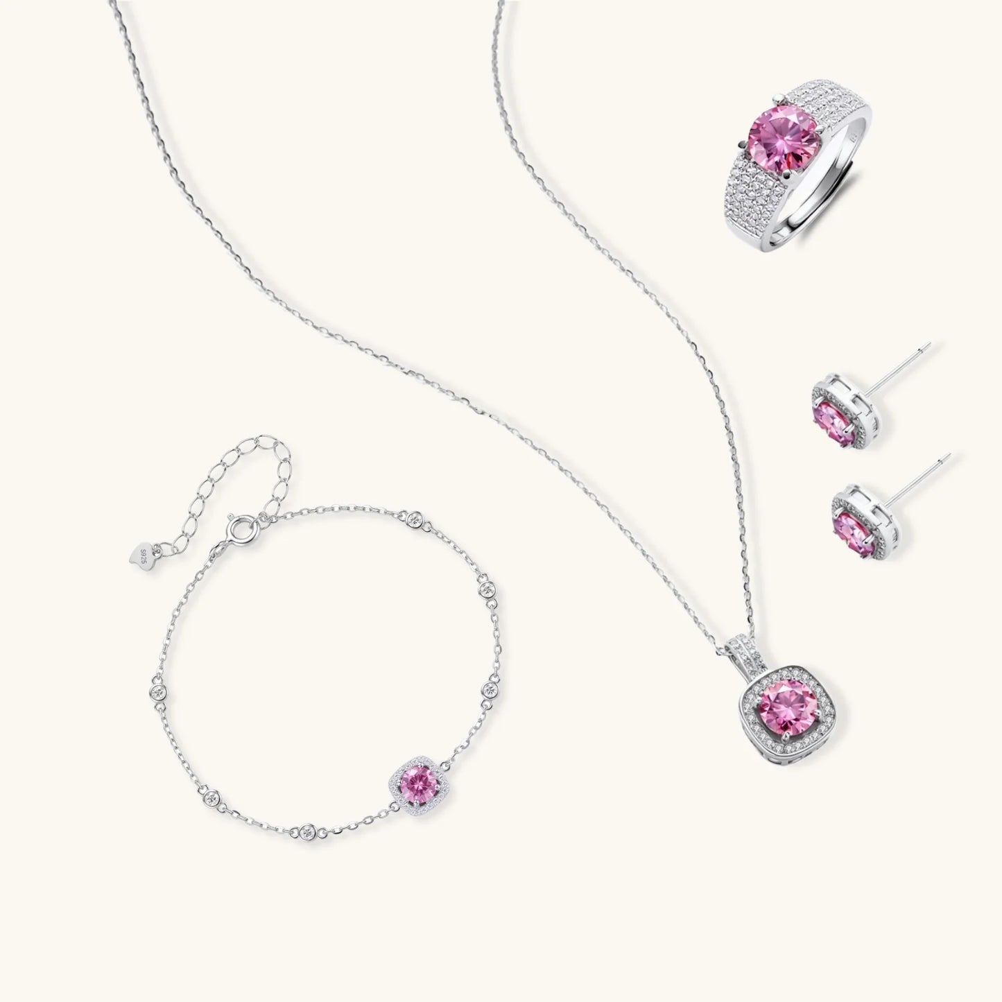 Blush Dreams Moissanite Set