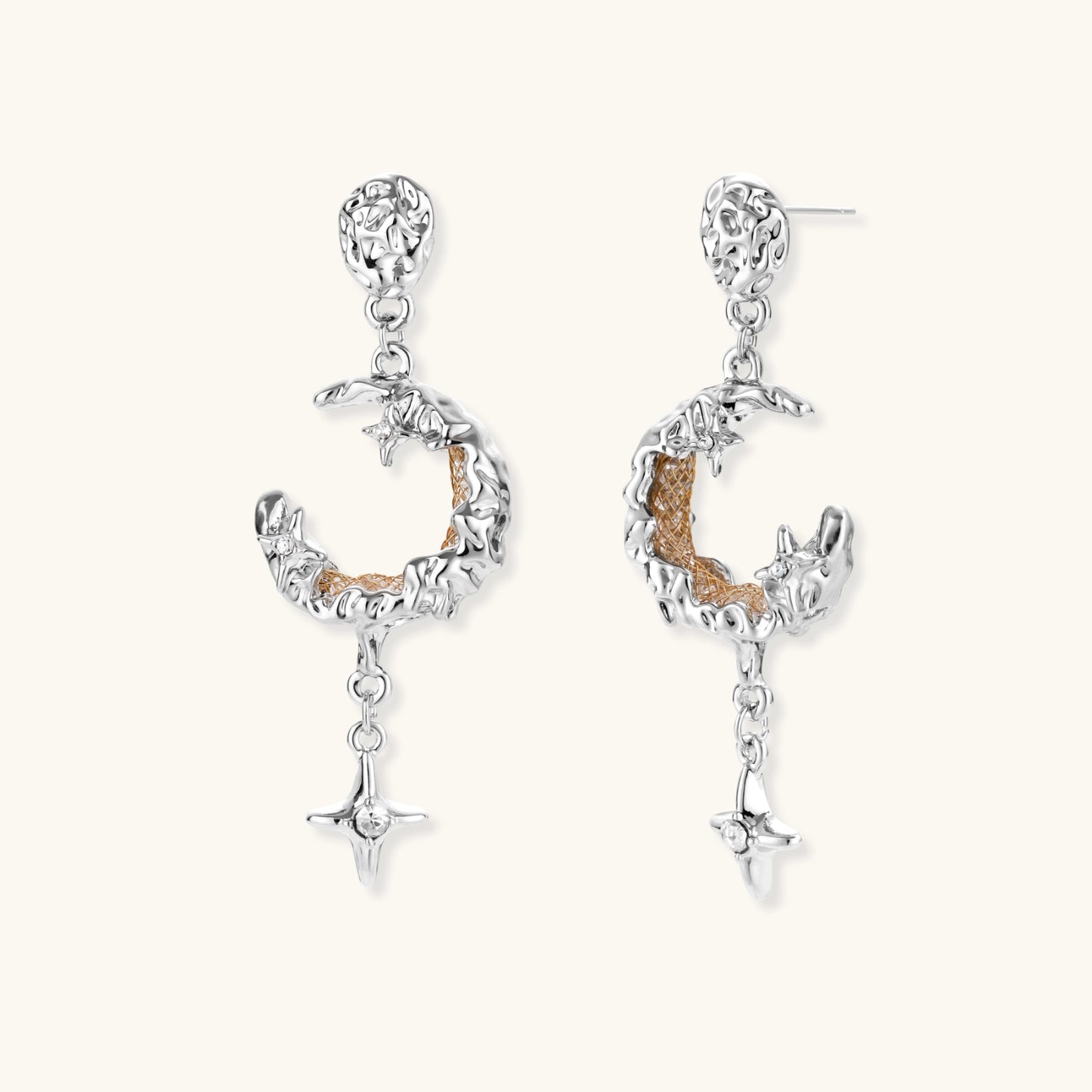 Celestial Moon Star Earrings