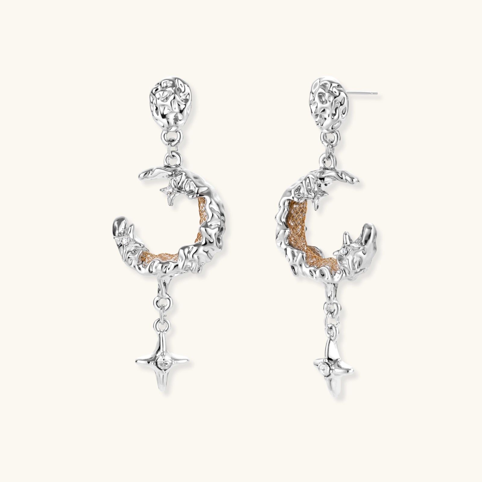 Celestial Moon Star Earrings
