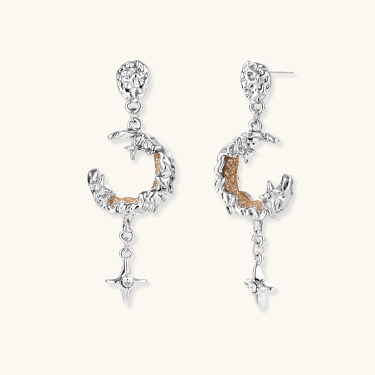 Celestial Moon Star Earrings