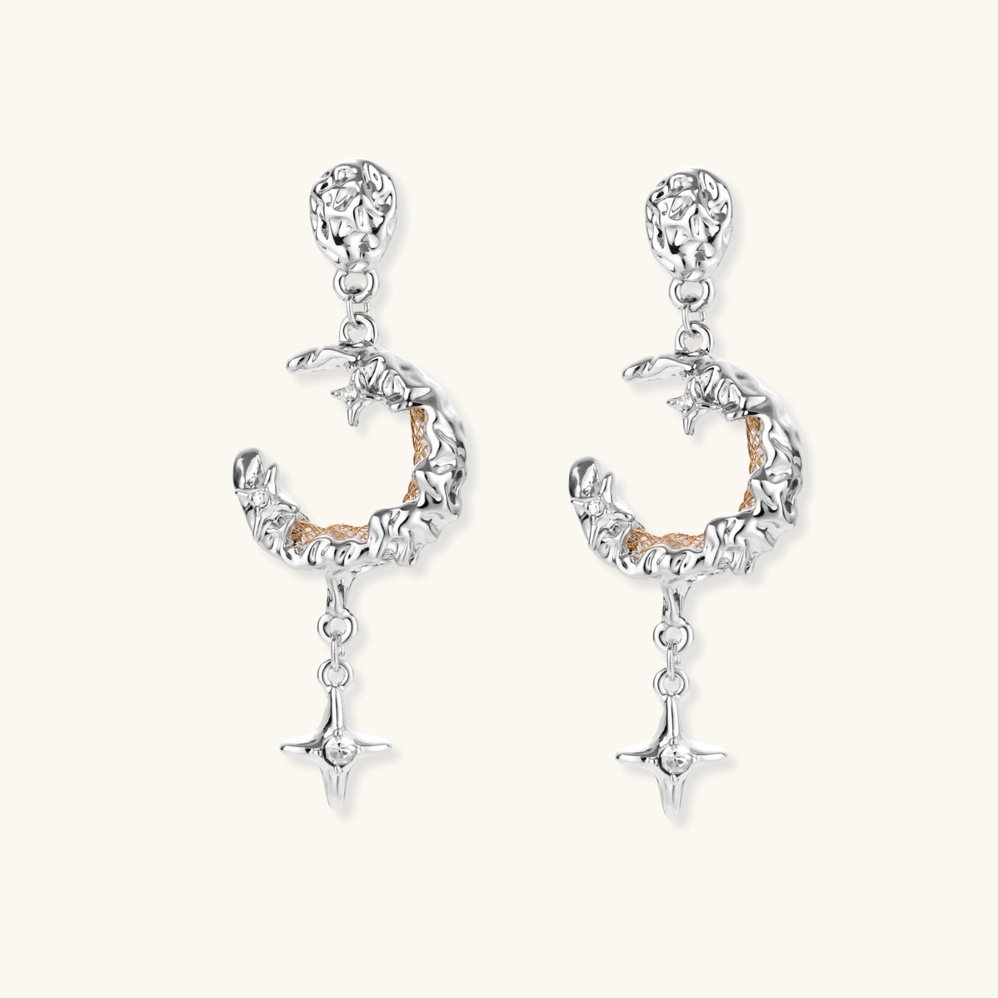 Celestial Moon Star Earrings