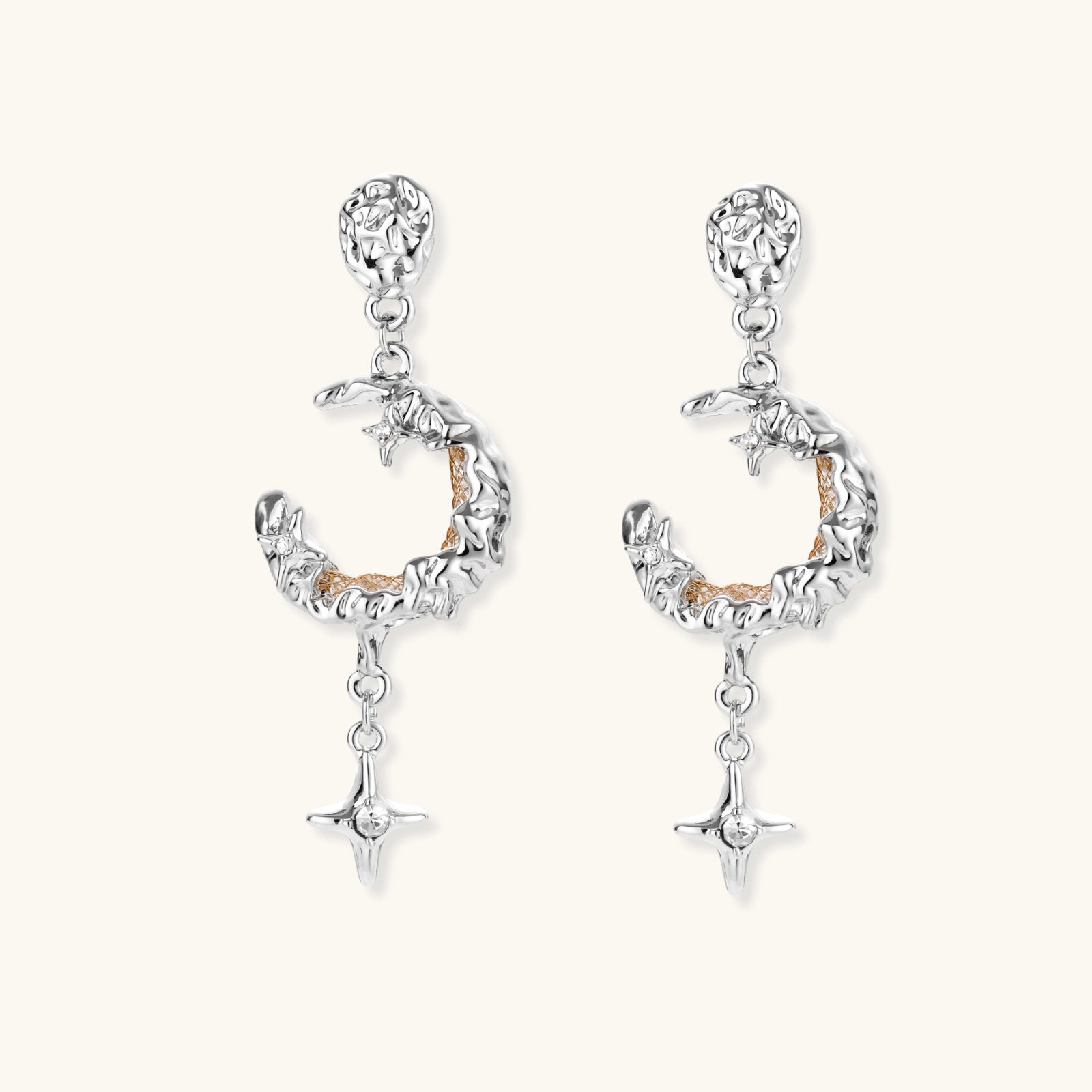 Celestial Moon Star Earrings