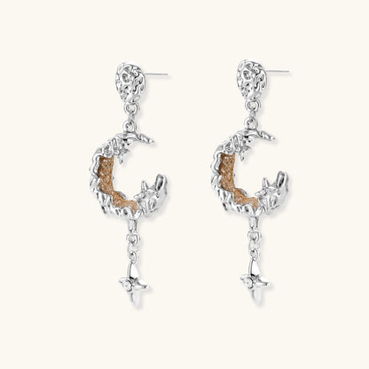 Celestial Moon Star Earrings