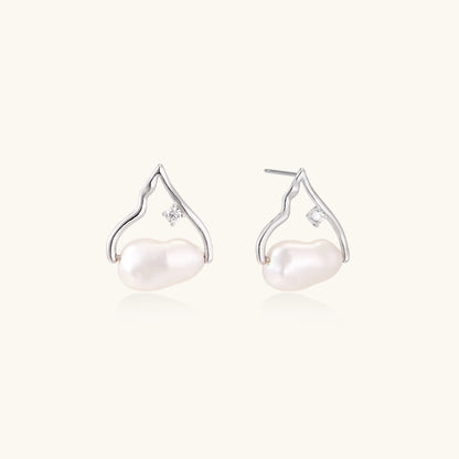 Pearl Teardrop Earrings