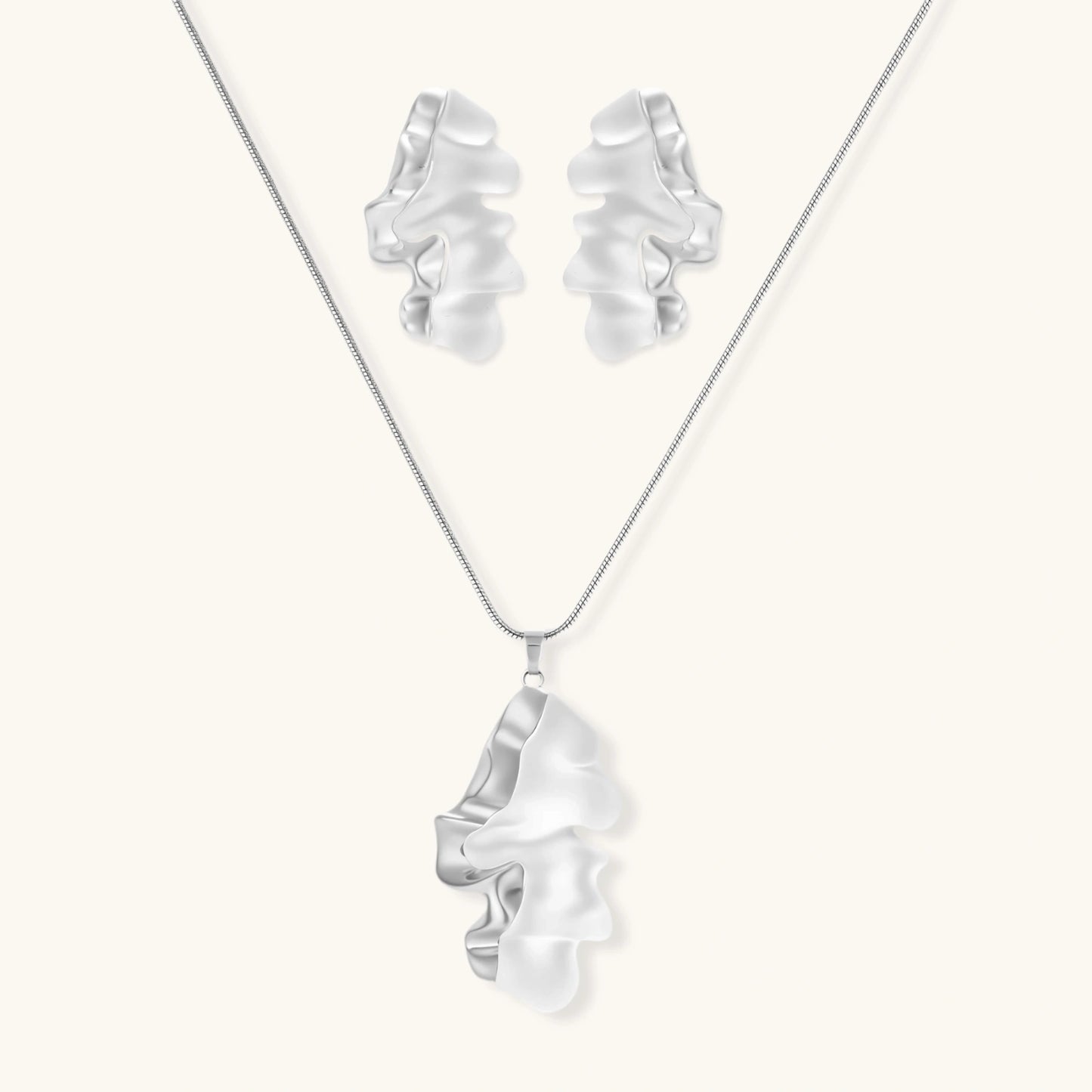 Fluid Wave Jewelry Set