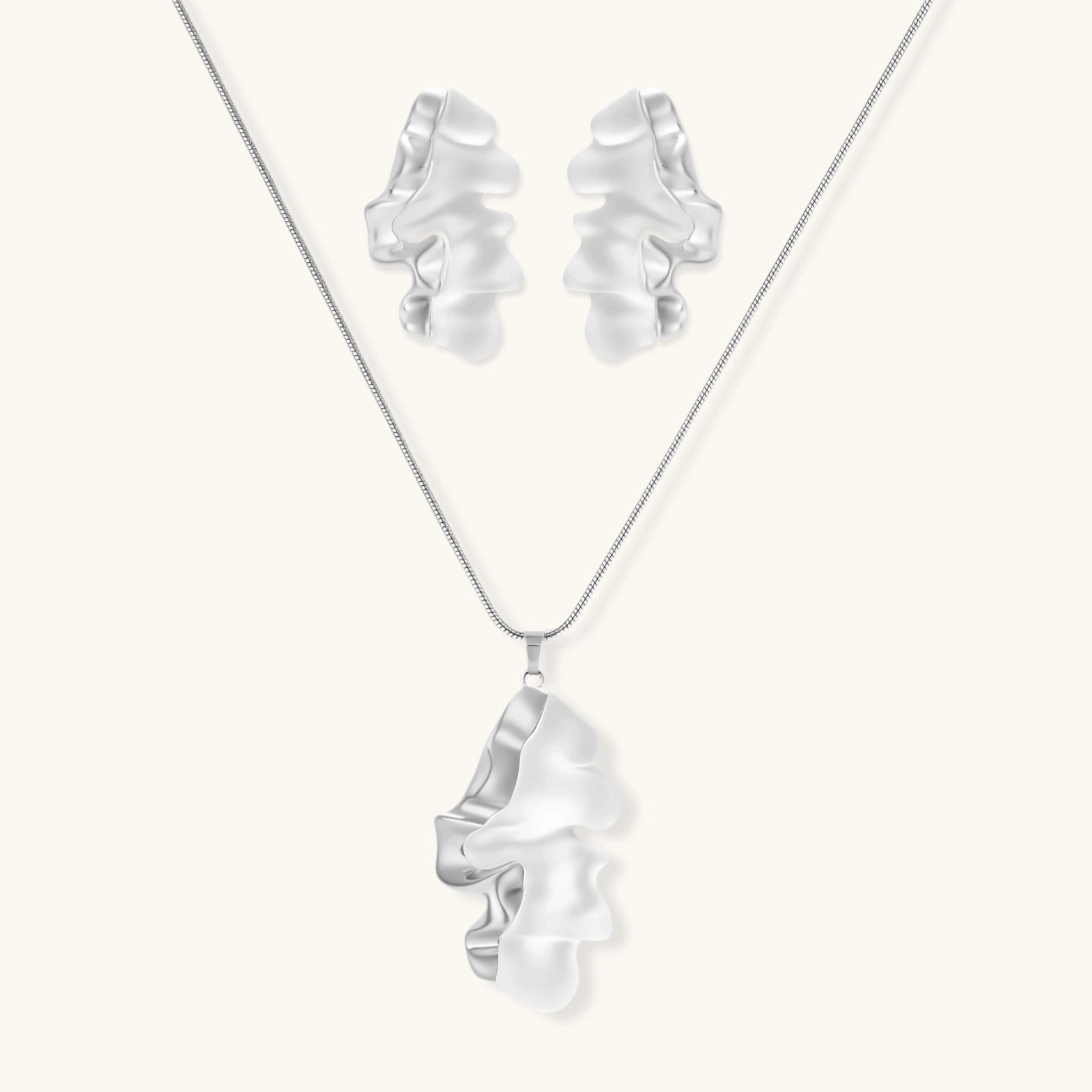 Fluid Wave Jewelry Set
