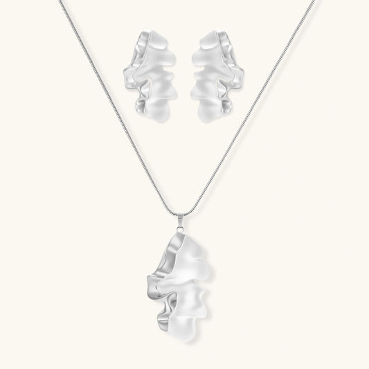 Fluid Wave Jewelry Set