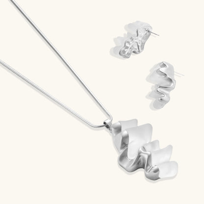 Fluid Wave Jewelry Set