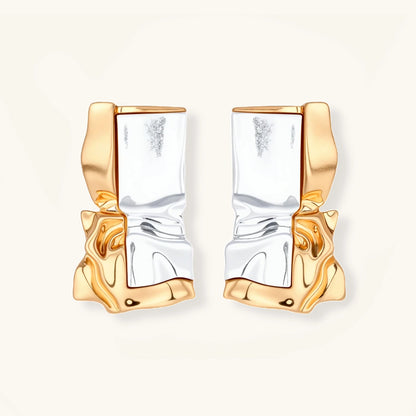 Liquid Metal Sculptural Earrings