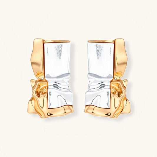 Liquid Metal Sculptural Earrings