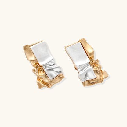 Liquid Metal Sculptural Earrings
