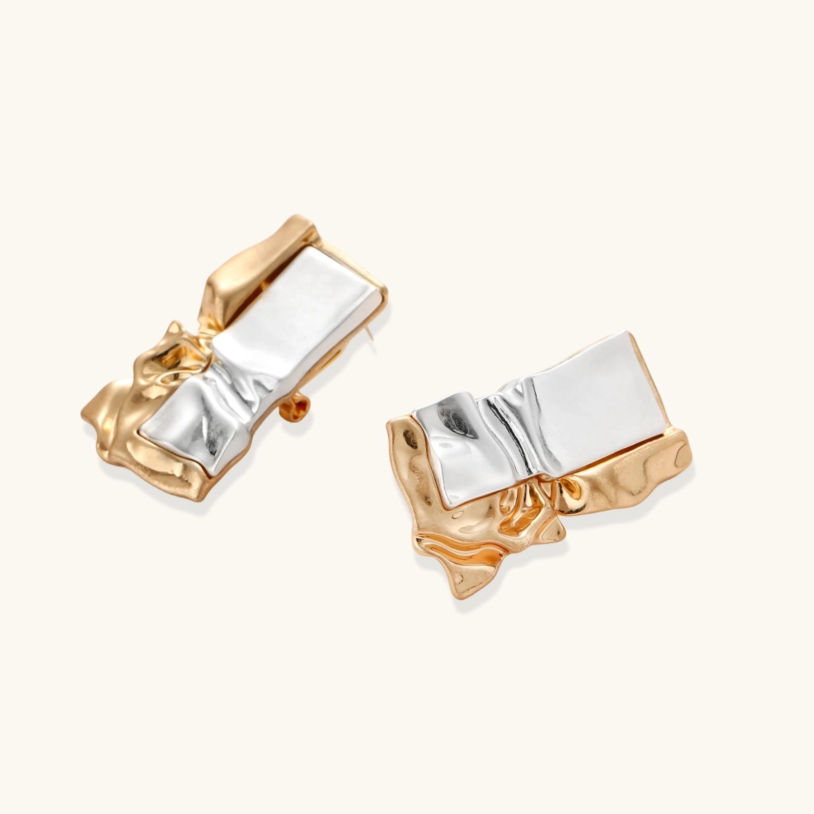 Liquid Metal Sculptural Earrings
