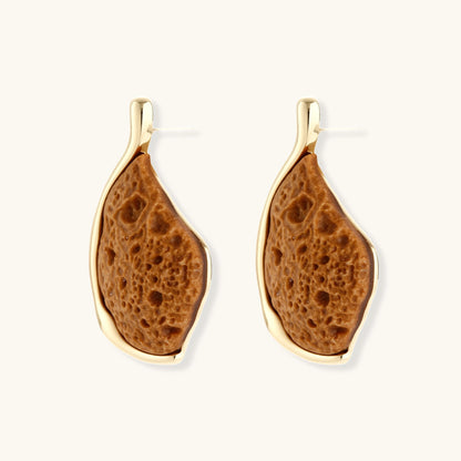 Lava Stone Drop Earrings