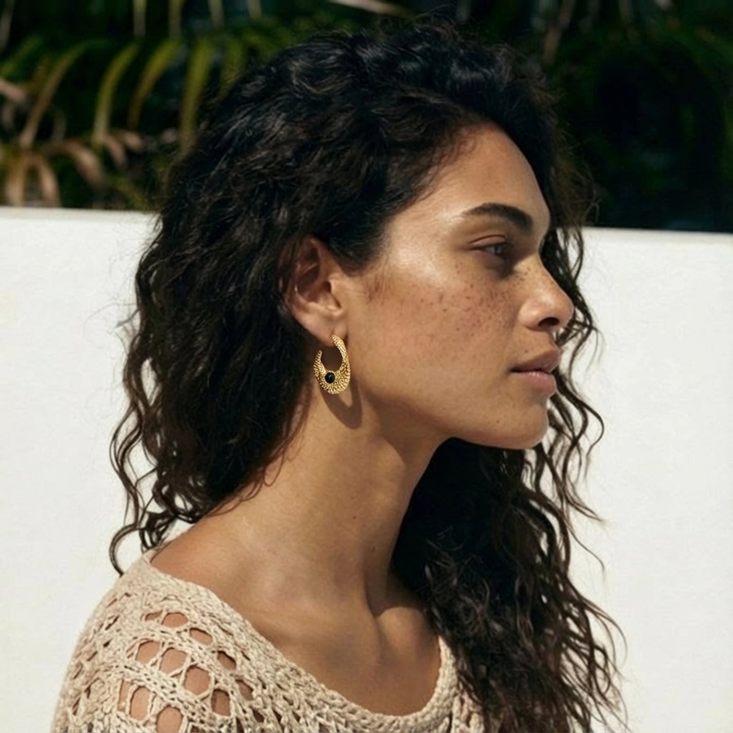 Sculptural Mesh Earrings