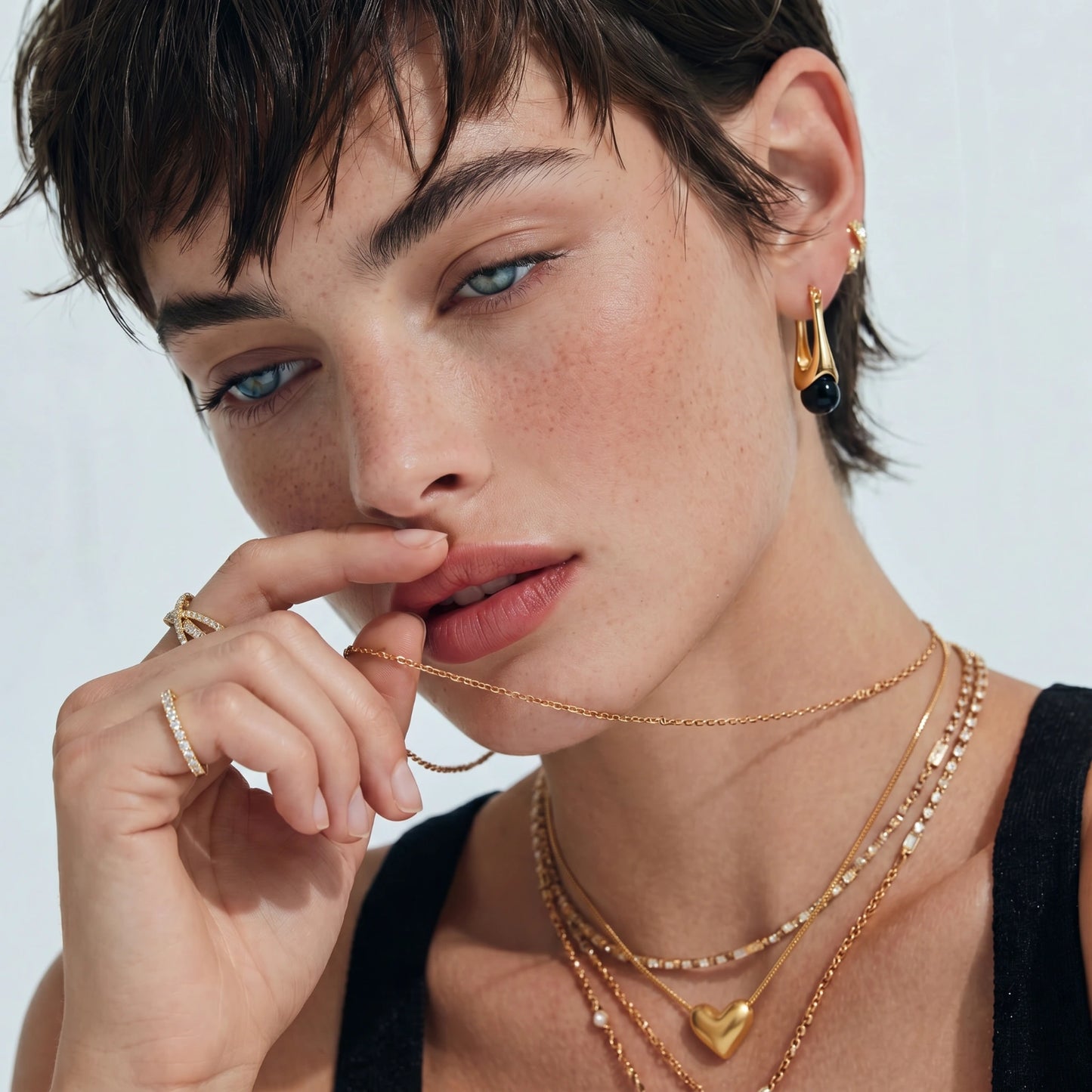 Golden Heart Necklace by Luné